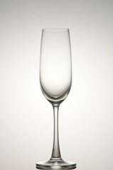 Empty champagne glass