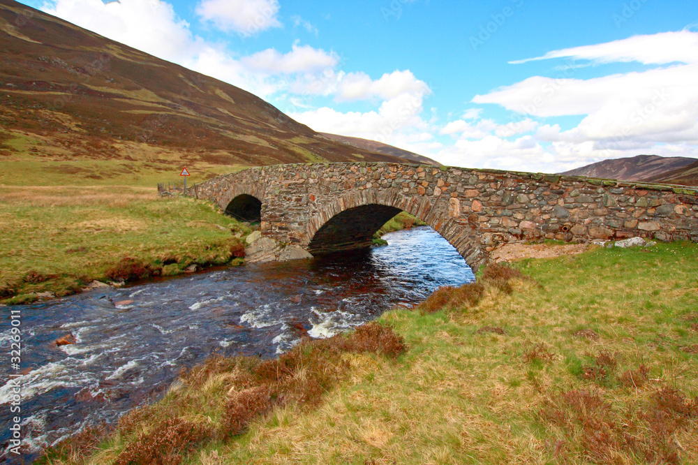 Poster on the way to scottish highlands