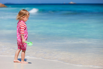 Little girl at beach