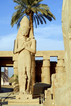 Statue of Ramesses II in Temple Complex Karnak Egypt