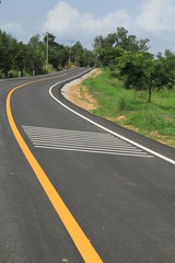 Fototapeta premium Asphalt empty street