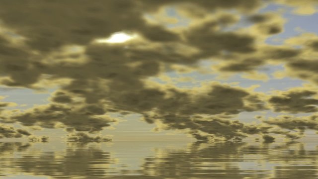 Sonnenuntergang im Meer - Zeitraffer (25i)