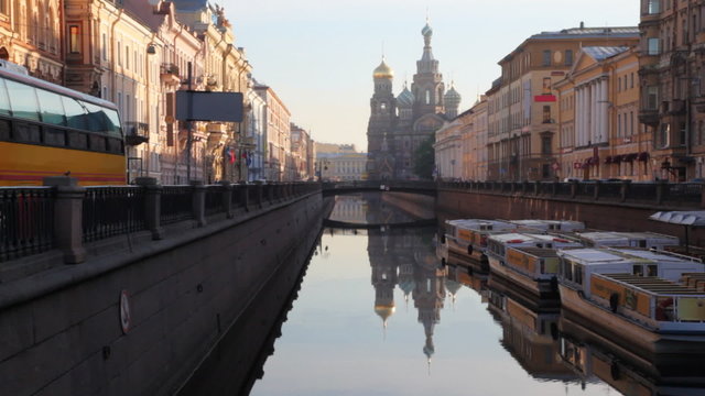 river channel, Church of Savior on Spilled Blood, St. Petersburg