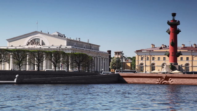 Basil Island on River Neva in St Petersburg