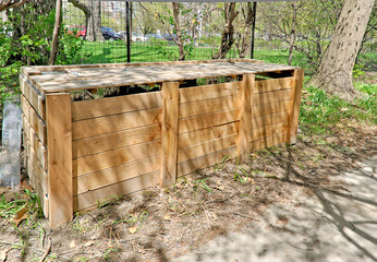 Fototapeta premium Wooden container for Compost bins