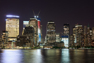 NEW YORK CITY may 5, 2011. Lower Manhattan at sunset panorama fr
