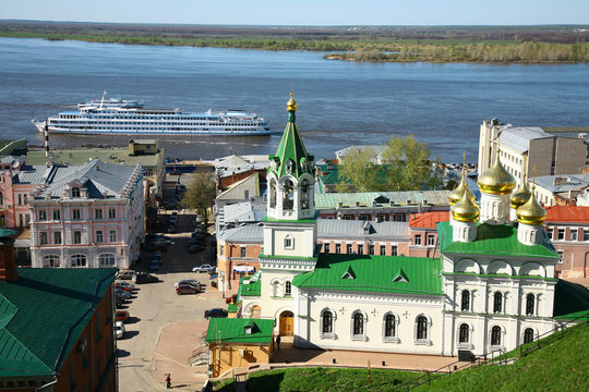 Spring view of Nizhny Novgorod,  Russia