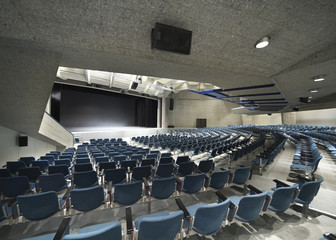 interior of a Congress Palace,  auditorium in Lugano