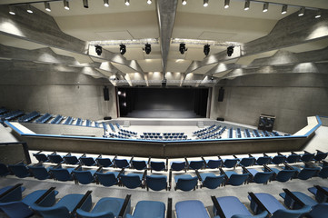 interior of a Congress Palace, audience, Lugano