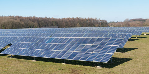 Photovoltaic panels field