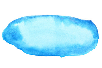 Blue watercolor brush strokes