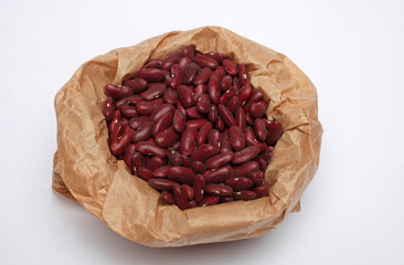 Sacks with beans