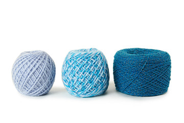 blue gamma clews in a row, isolated