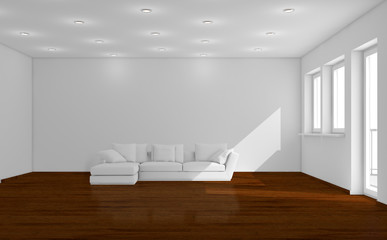 Fototapeta premium Interno vuoto da arredare