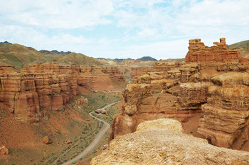 Obraz premium Canyon of Charyn in Kazakhstan