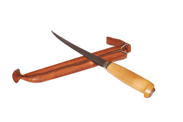 Sharp blade with protective sheath