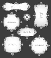 Vector Set of Elegant Vintage Labels