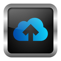 blue icon set - upload to the cloud