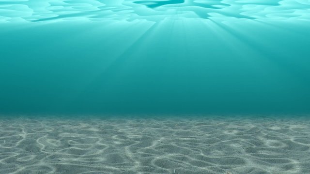 Unterwasser Volumetriche Lichteffekte in Bewegung