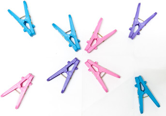 The colorful clothes pin
