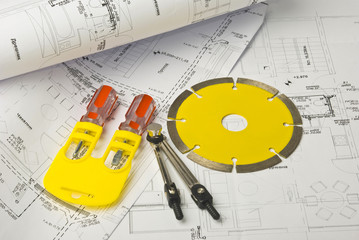 Plan, engineering drawings and tools