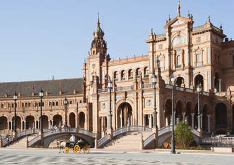 Sevilla, Plaza de Espa&ntilde;a, Palacio Espa&ntilde;ol