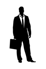 business man silhouette illustration
