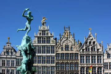 Foto op Canvas Antwerpen - Grote Markt © Brad Pict