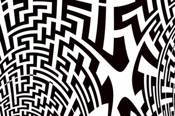 labyrinthe abstrait