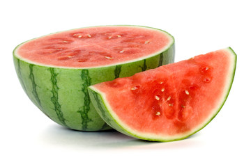 watermelon over white background