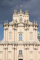 Fototapeta na wymiar Warsaw - Visitationist church in Old Town