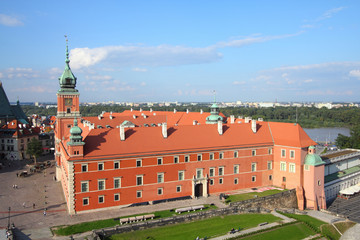 Naklejka na ściany i meble Warsaw - Plac Zamkowy, Castle Square