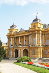 Fototapeta premium Zagreb. The building of the Croatian National Theater
