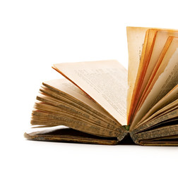 Old book isolated on the white background