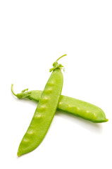 2つのサヤエンドウ