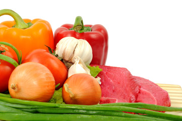 Beef and vegetables