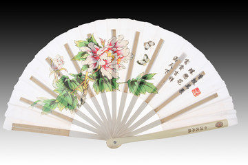 Oriental white chinese fan