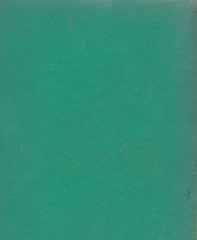 old worn green discolored paper book cover
