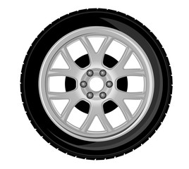 Obraz premium Wheel and tire