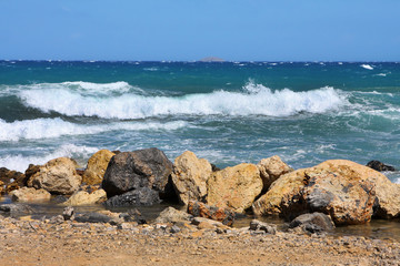 Seascape in Greek, the Crete island