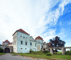 Summer evening Svirzh Castle view(Ukraine).