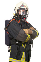 Naklejka premium Firefighter