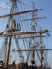 Obraz premium rigging on a ship