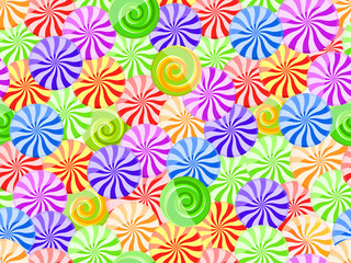 vivid striped candy seamless pattern on white background