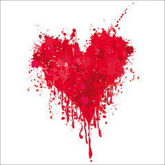Heart with blood
