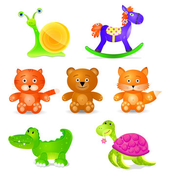 toyes icon set  isolated on white background.