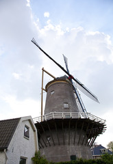 Old mill with blue sky