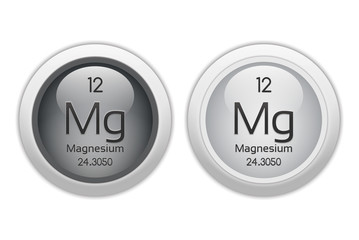 Magnesium - two glossy web buttons