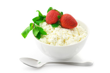 Cottage cheese with garnish