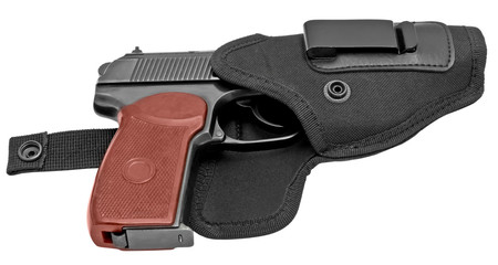 Handgun in a holster